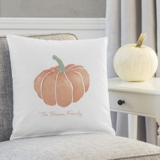 Cathys Concepts Personalized Harvest Pumpkin Cotton Throw Pillow YCT4678